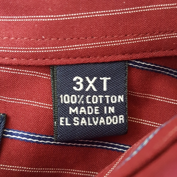 Roundtree & Yorke Silky Finish Stripe Dress Shirt - Picture 8 of 12